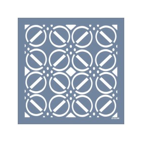 Evimde Hobi EHGE09 Geometrik Desen Stencil 45x45cm | Evimde Hobi
