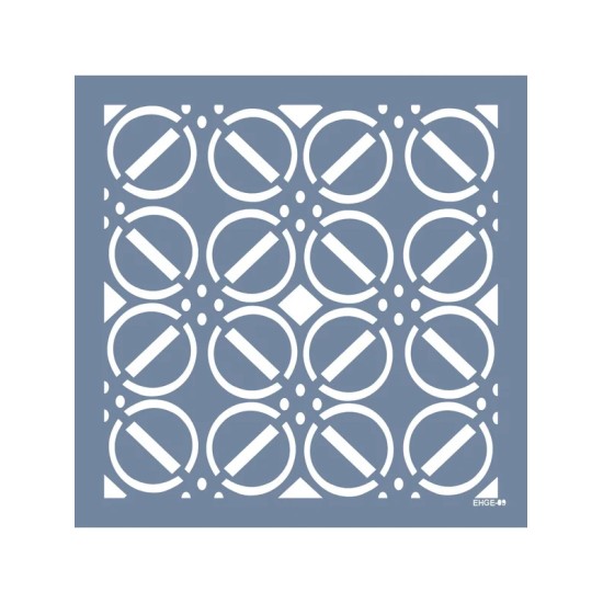 Evimde Hobi EHGE09 Geometrik Desen Stencil 45x45cm | Evimde Hobi