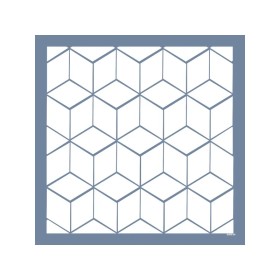 Evimde Hobi EHGE24 Geometrik Desen Stencil 45x45cm | Evimde Hobi