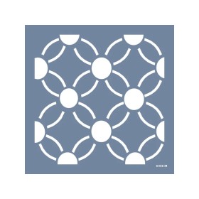 Evimde Hobi EHGE30 Geometrik Desen Stencil 45x45cm | Evimde Hobi