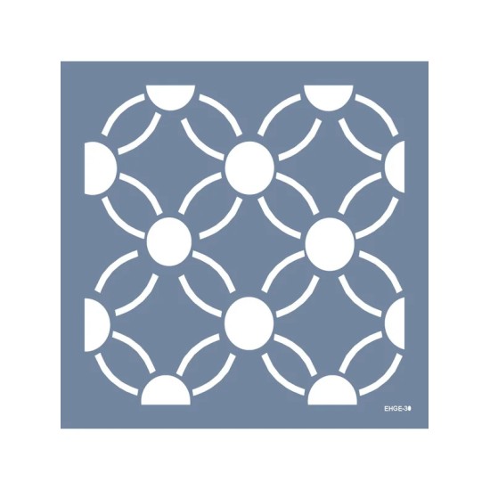 Evimde Hobi EHGE30 Geometrik Desen Stencil 45x45cm | Evimde Hobi