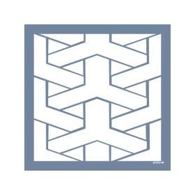 Evimde Hobi EHGE40 Geometrik Desen Stencil 45x45cm | Evimde Hobi