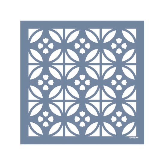 Evimde Hobi EHGE46 Geometrik Desen Stencil 45x45cm | Evimde Hobi