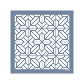 Evimde Hobi EHGE47 Geometrik Desen Stencil 45x45cm | Evimde Hobi