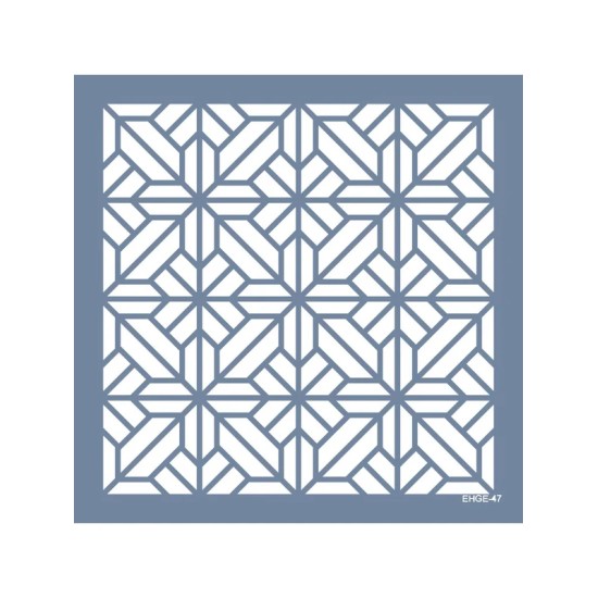 Evimde Hobi EHGE47 Geometrik Desen Stencil 45x45cm | Evimde Hobi