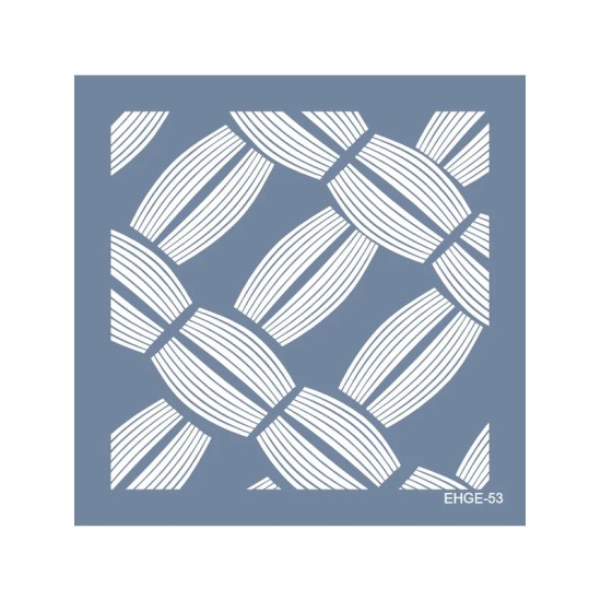 Evimde Hobi EHGE53 Örgü Desen Stencil 45x45cm | Evimde Hobi