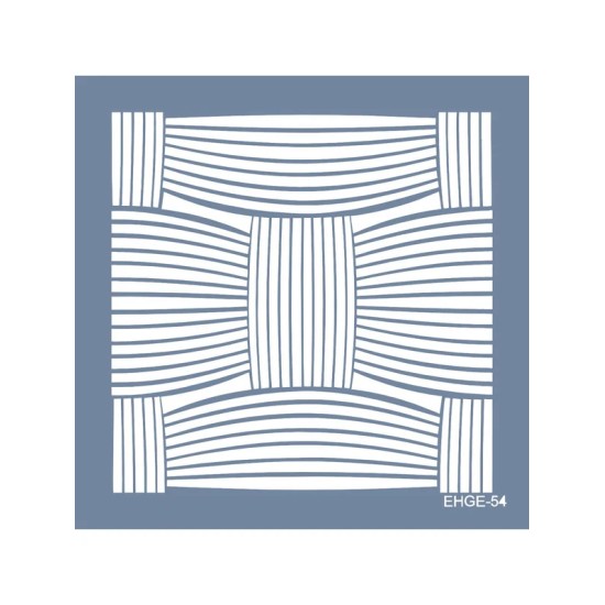 Evimde Hobi EHGE54 Örgü Desen Stencil 45x45cm | Evimde Hobi