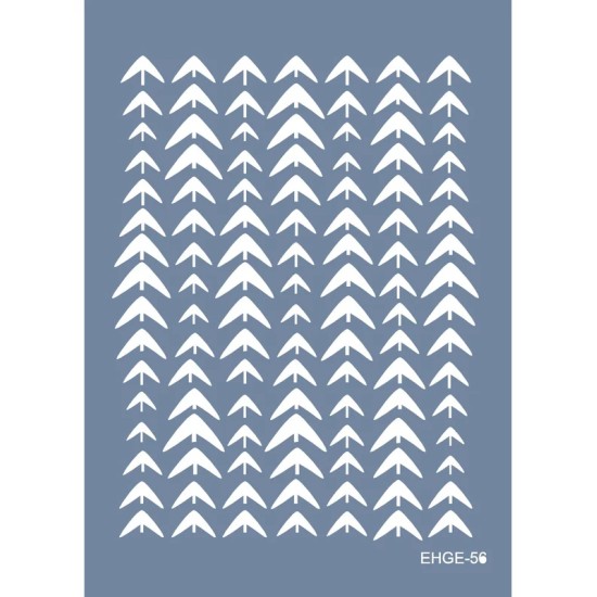 Evimde Hobi EHGE56 Örgü Desen Stencil 25x35cm | Evimde Hobi