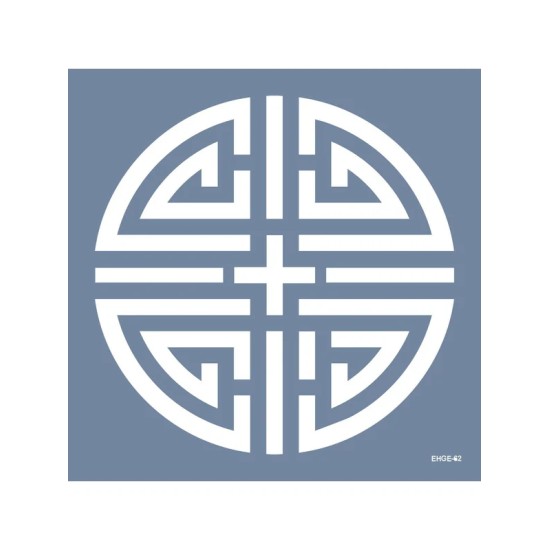 Evimde Hobi EHGE62 Geometrik Desen Stencil 45x45cm | Evimde Hobi