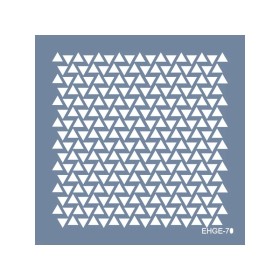 Evimde Hobi EHGE70 Geometrik Desen Stencil 25x25cm | Evimde Hobi