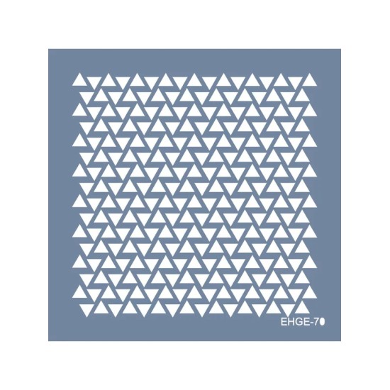 Evimde Hobi EHGE70 Geometrik Desen Stencil 25x25cm | Evimde Hobi