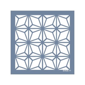 Evimde Hobi EHGE71 Geometrik Desen Stencil 25x25cm | Evimde Hobi