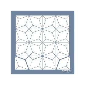 Evimde Hobi EHGE72 Geometrik Desen Stencil 45x45cm | Evimde Hobi