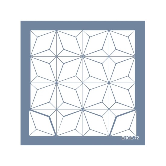 Evimde Hobi EHGE72 Geometrik Desen Stencil 45x45cm | Evimde Hobi