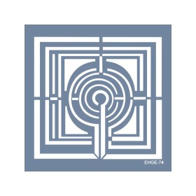 Evimde Hobi EHGE74 Geometrik Desen Stencil 25x25cm | Evimde Hobi