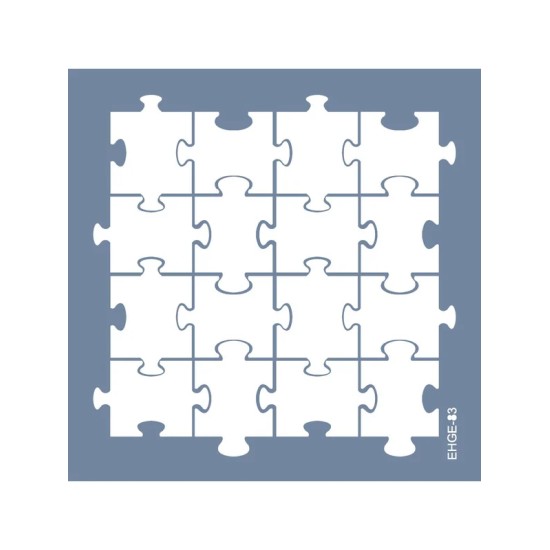 Evimde Hobi EHGE83 Puzzle Desen Stencil 30x30cm | Evimde Hobi