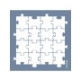 Evimde Hobi EHGE83 Puzzle Desen Stencil 30x30cm | Evimde Hobi