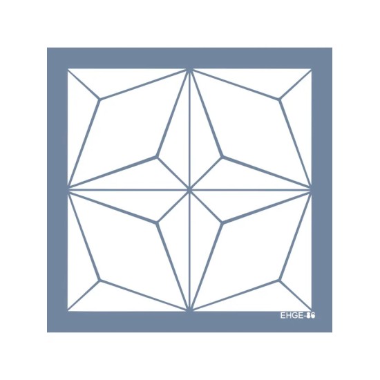 Evimde Hobi EHGE86 Geometrik Desen Stencil 45x45cm | Evimde Hobi