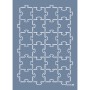 Evimde Hobi EHGE88 Puzzle Desen Stencil 21x30cm | Evimde Hobi