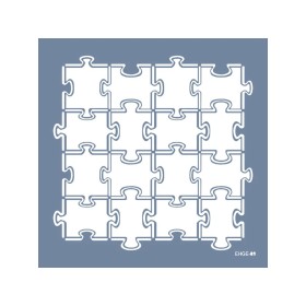 Evimde Hobi EHGE89 Puzzle Desen Stencil 45x45cm | Evimde Hobi