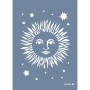 Evimde Hobi EHGK01 Güneş Desen Stencil 25x35cm | Evimde Hobi