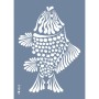 Evimde Hobi EHH02 Balık Desen Stencil 25x35cm | Evimde Hobi