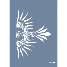 Evimde Hobi EHH08 Kartal Desen Stencil 21x30cm | Evimde Hobi