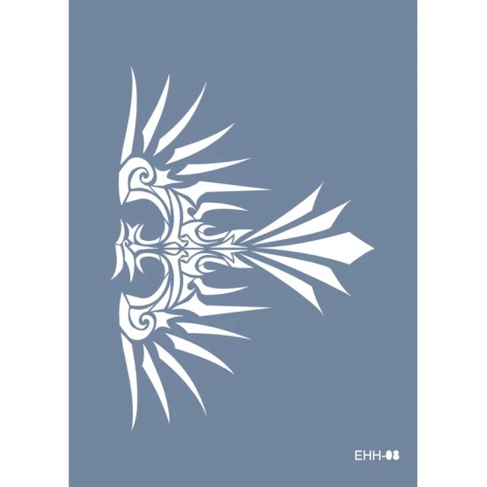 Evimde Hobi EHH08 Kartal Desen Stencil 21x30cm | Evimde Hobi