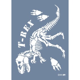 Evimde Hobi EHH09 Trex Desen Stencil 25x35cm | Evimde Hobi