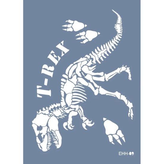 Evimde Hobi EHH09 Trex Desen Stencil 25x35cm | Evimde Hobi