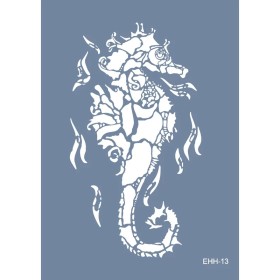 Evimde Hobi EHH13 Deniz Atı Desen Stencil 25x35cm | Evimde Hobi