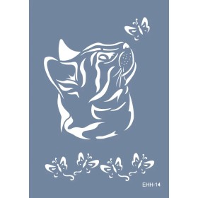 Evimde Hobi EHH14 Kedi Desen Stencil 21x30cm | Evimde Hobi