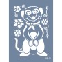 Evimde Hobi EHH18 Mirket Desen Stencil 21x30cm | Evimde Hobi