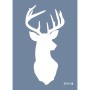 Evimde Hobi EHH26 Geyik Desen Stencil 21x30cm | Evimde Hobi