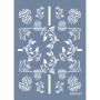 EHH27 Balık Desen Stencil 25x35cm | Evimde Hobi