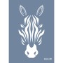 Evimde Hobi EHH29 Zebra Desen Stencil 25x35cm | Evimde Hobi