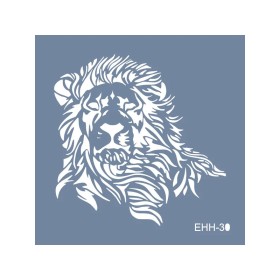 Evimde Hobi EHH30 Aslan Desen Stencil 60x60cm | Evimde Hobi