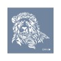 Evimde Hobi EHH30 Aslan Desen Stencil 60x60cm | Evimde Hobi