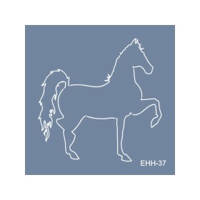 Evimde Hobi EHH37 At Desen Stencil 60x60cm | Evimde Hobi