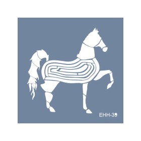 Evimde Hobi EHH39 At Desen Stencil 60x60cm | Evimde Hobi