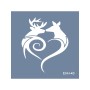 Evimde Hobi EHH43 Geyik Desen Stencil 60x60cm | Evimde Hobi
