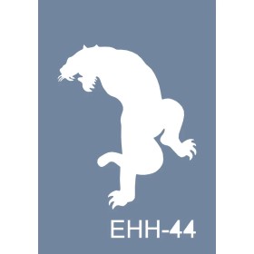Evimde Hobi EHH44 Kaplan Desen Stencil 7x10cm | Evimde Hobi
