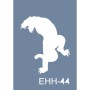Evimde Hobi EHH44 Kaplan Desen Stencil 7x10cm | Evimde Hobi