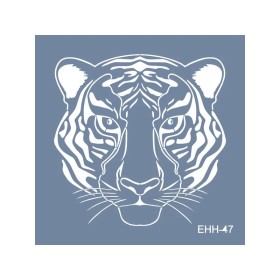 Evimde Hobi EHH47 Kaplan Desen Stencil 60x60cm | Evimde Hobi