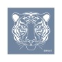 Evimde Hobi EHH47 Kaplan Desen Stencil 60x60cm | Evimde Hobi