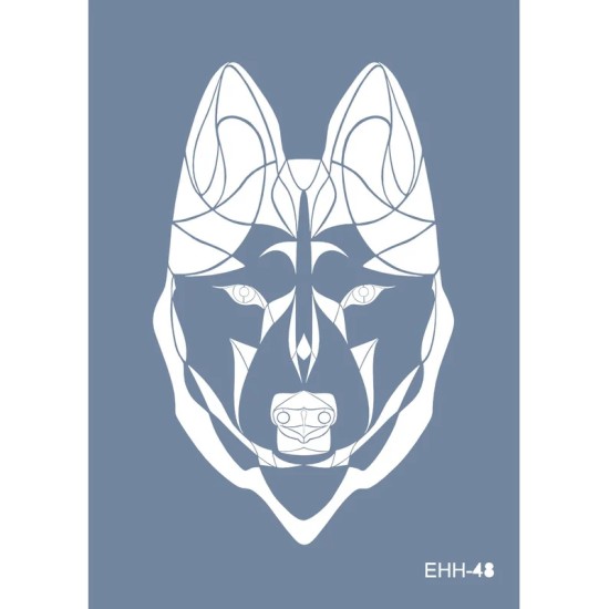 Evimde Hobi EHH48 Kurt Desen Stencil 21x30cm | Evimde Hobi