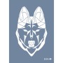 Evimde Hobi EHH48 Kurt Desen Stencil 21x30cm | Evimde Hobi