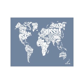 Evimde Hobi EHHT02 Dünya Hatira Stencil 35x45cm | Evimde Hobi