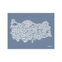 Evimde Hobi EHHT04 Türkiye Haritası Stencil 35x45cm | Evimde Hobi