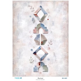 8427 Diamond Pirinç Dekopaj Kağıdı Plus Serisi 30x42cm